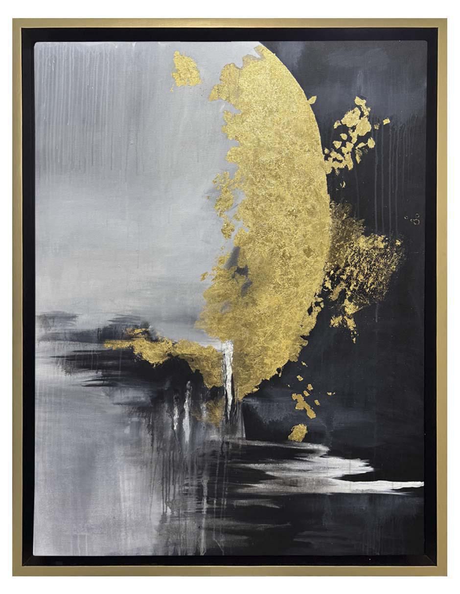 Pintura Luna De Oro técnica acrílico Pintura Luna De Oro técnica acrílico