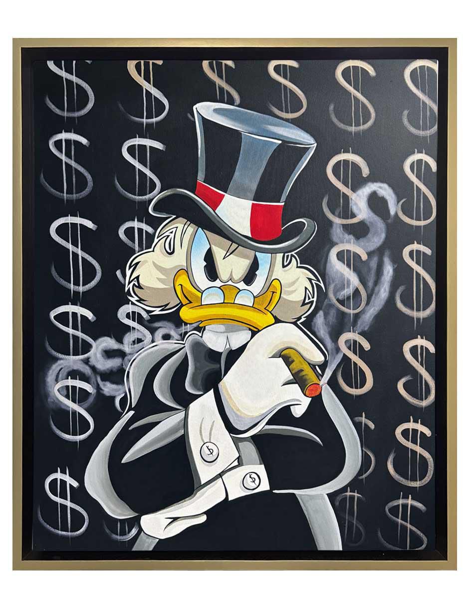 Pintura Money On My Mind técnica acrílico Mc Pato Pintura Money On My Mind técnica acrílico Mc Pato