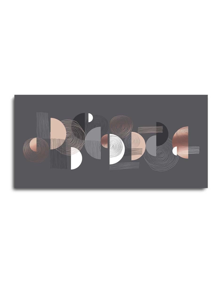 Cuadro decorativo Canvas Art Elegante plantilla geométrica con barniz a registro
