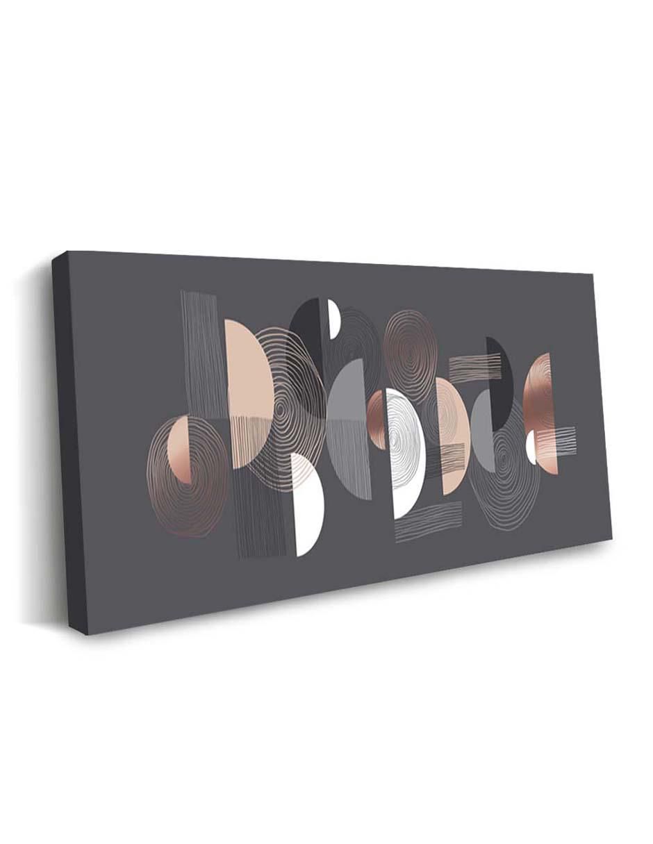 Cuadro decorativo Canvas Art Elegante plantilla geométrica con barniz a registro