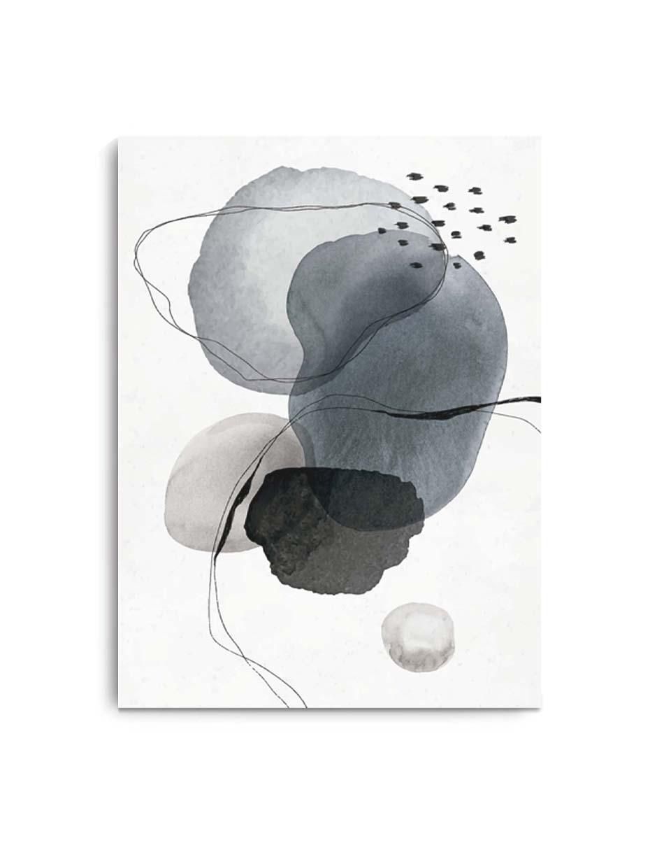 Cuadro decorativo Canvas Art Figuras en alcohol obscuras con barniz a registro