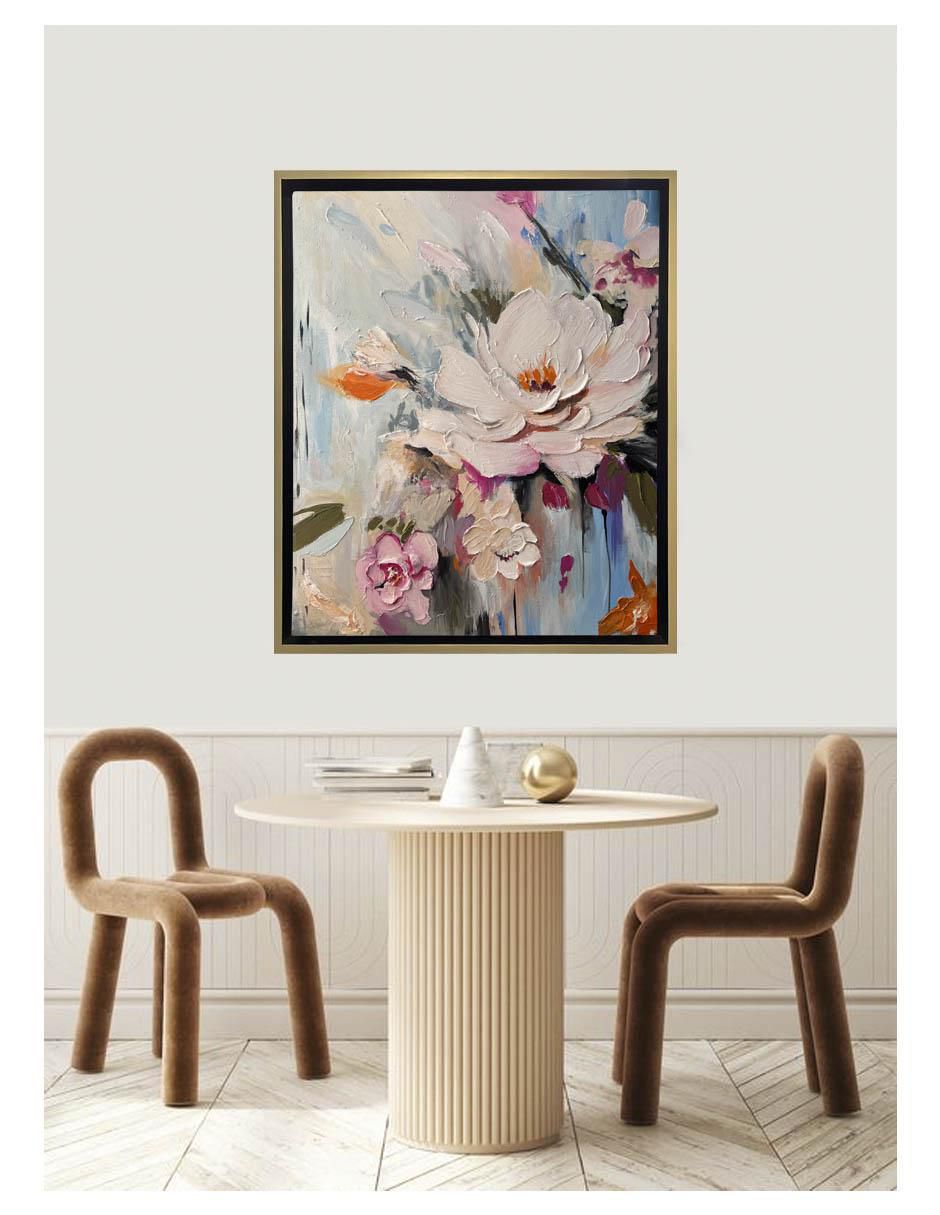 Pintura Jardín En Primavera técnica mixta 3