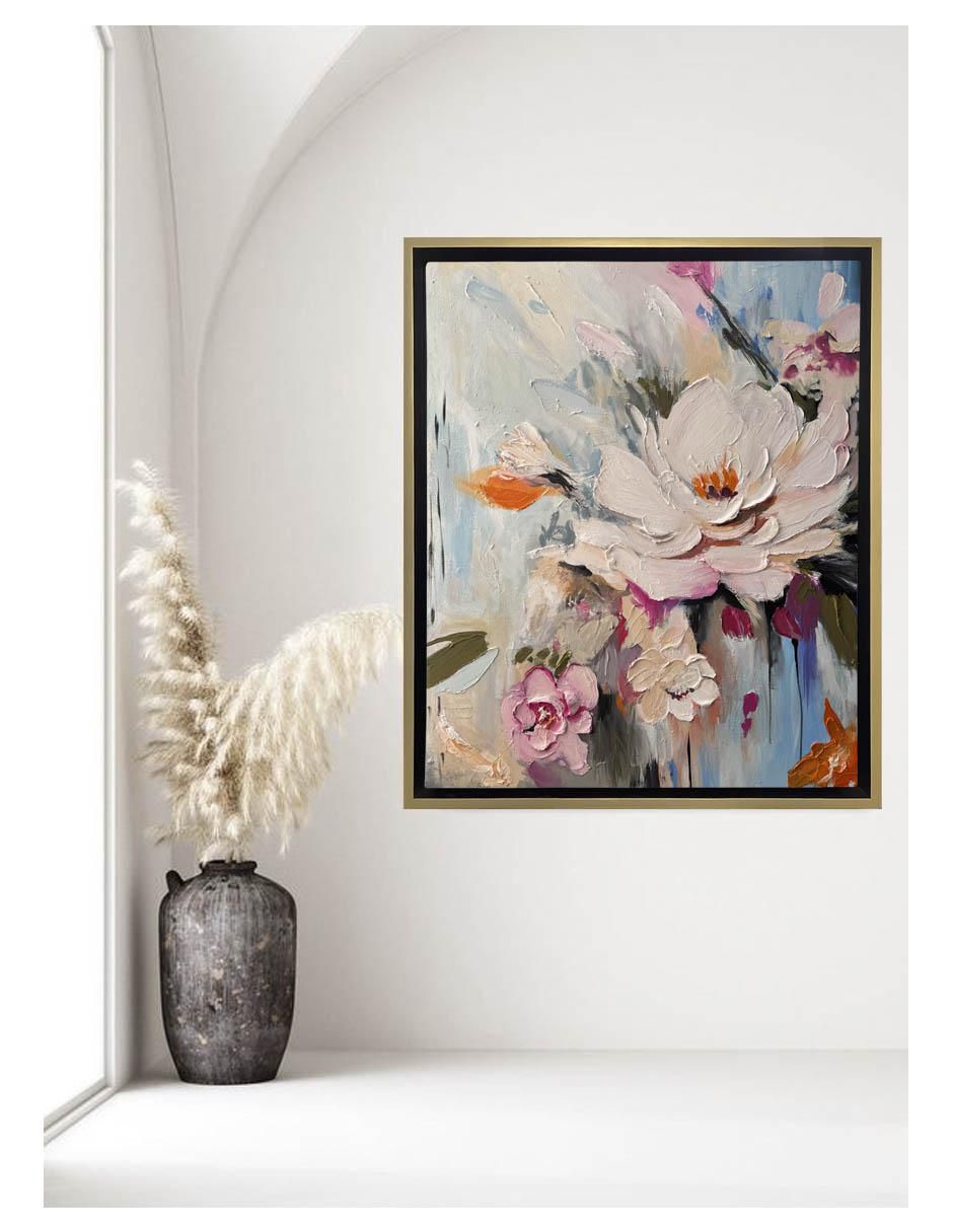 Pintura Jardín En Primavera técnica mixta 4