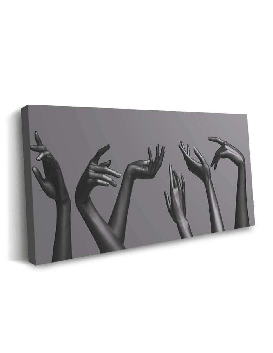 Cuadro decorativo Canvas Art Manos femeninas elegantes con barniz a registro