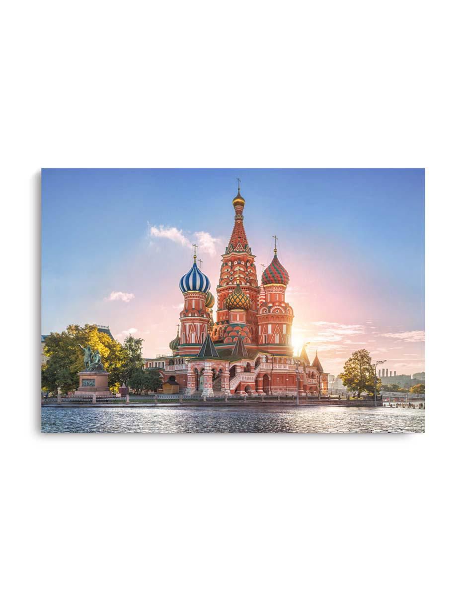 Cuadro decorativo Canvas Art Paisaje catedral de Brasil con barniz a registro