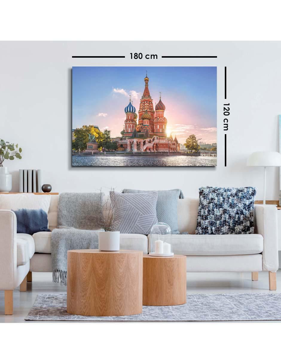 Cuadro decorativo Canvas Art Paisaje catedral de Brasil con barniz a registro