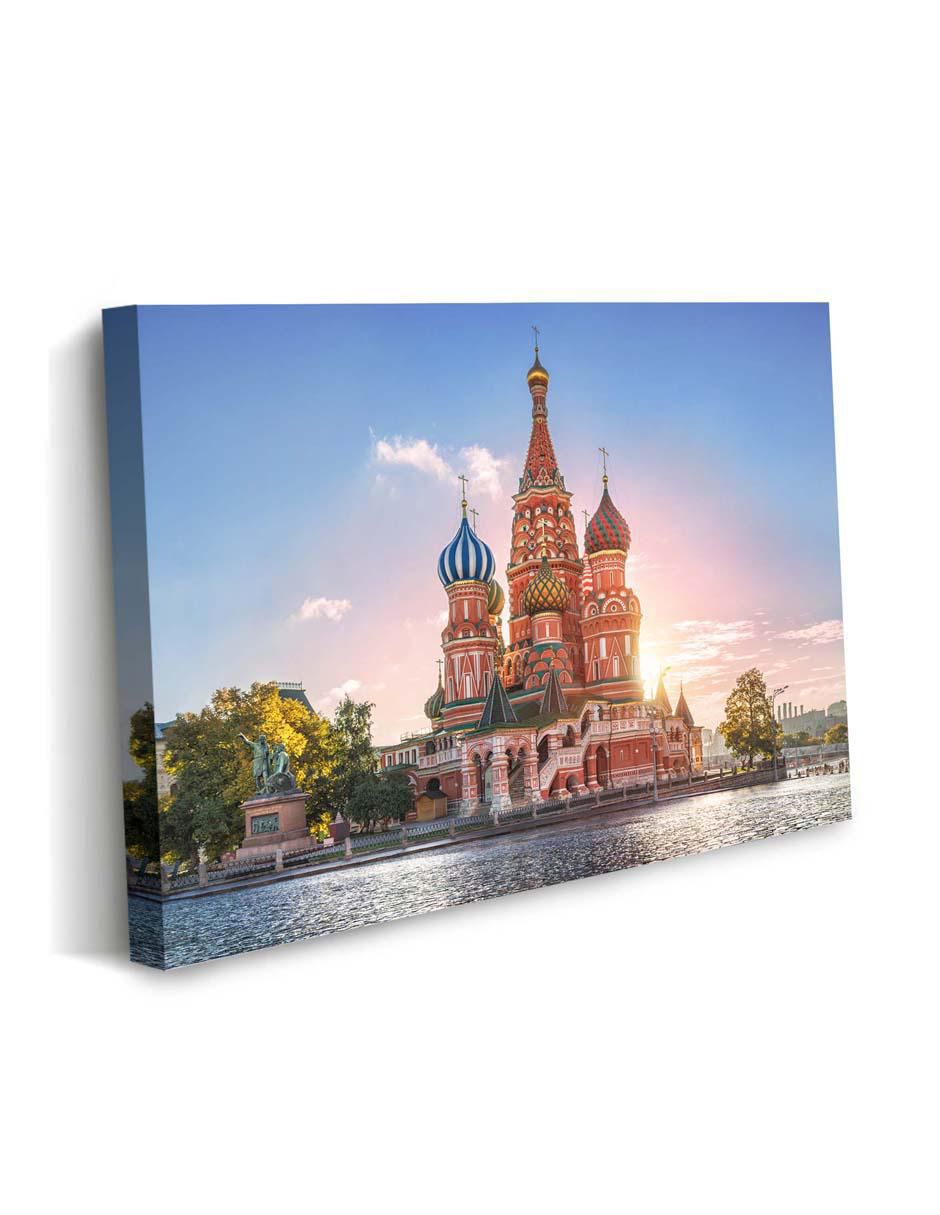 Cuadro decorativo Canvas Art Paisaje catedral de Brasil con barniz a registro