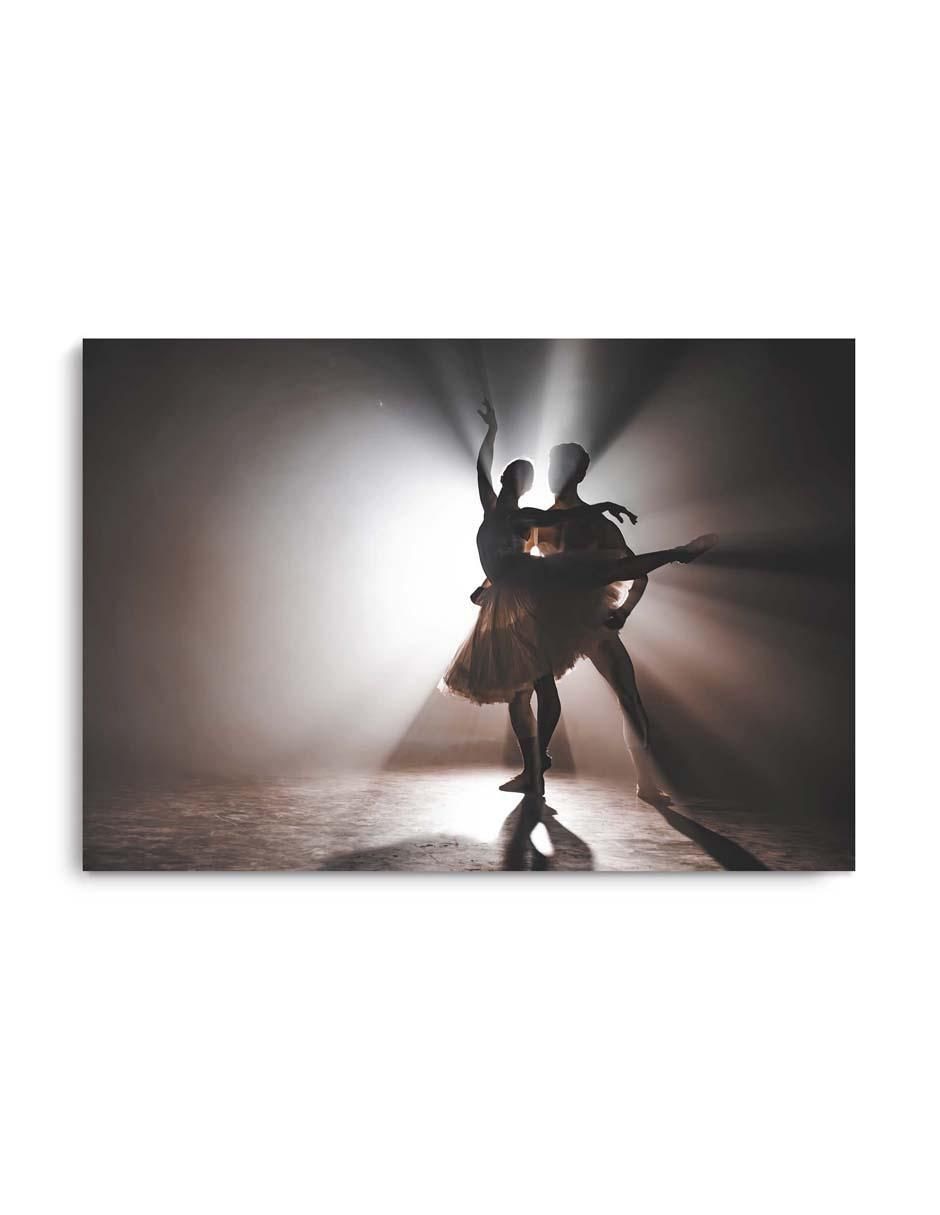 Cuadro decorativo Canvas Art Pareja de ballet bailando con barniz a registro