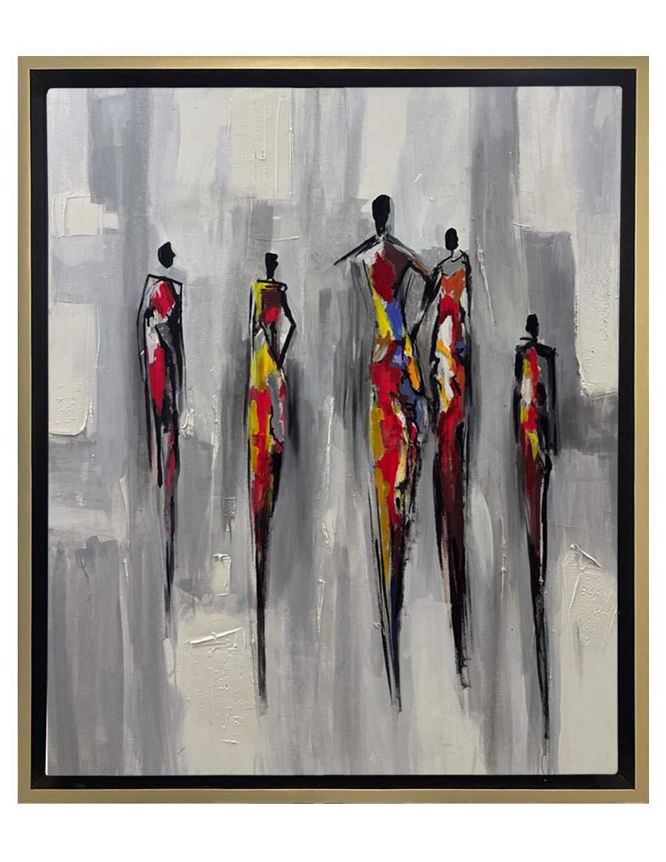 Pintura Siluetas técnica acrílico Abstractos Pintura Siluetas técnica acrílico Abstractos