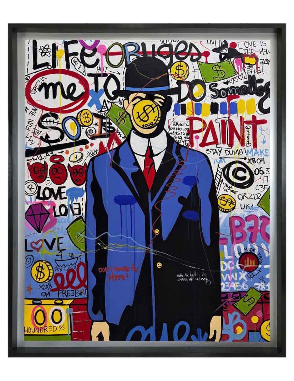 Pintura Dont Hype técnica acrílico Milleniart Pintura Dont Hype técnica acrílico Milleniart