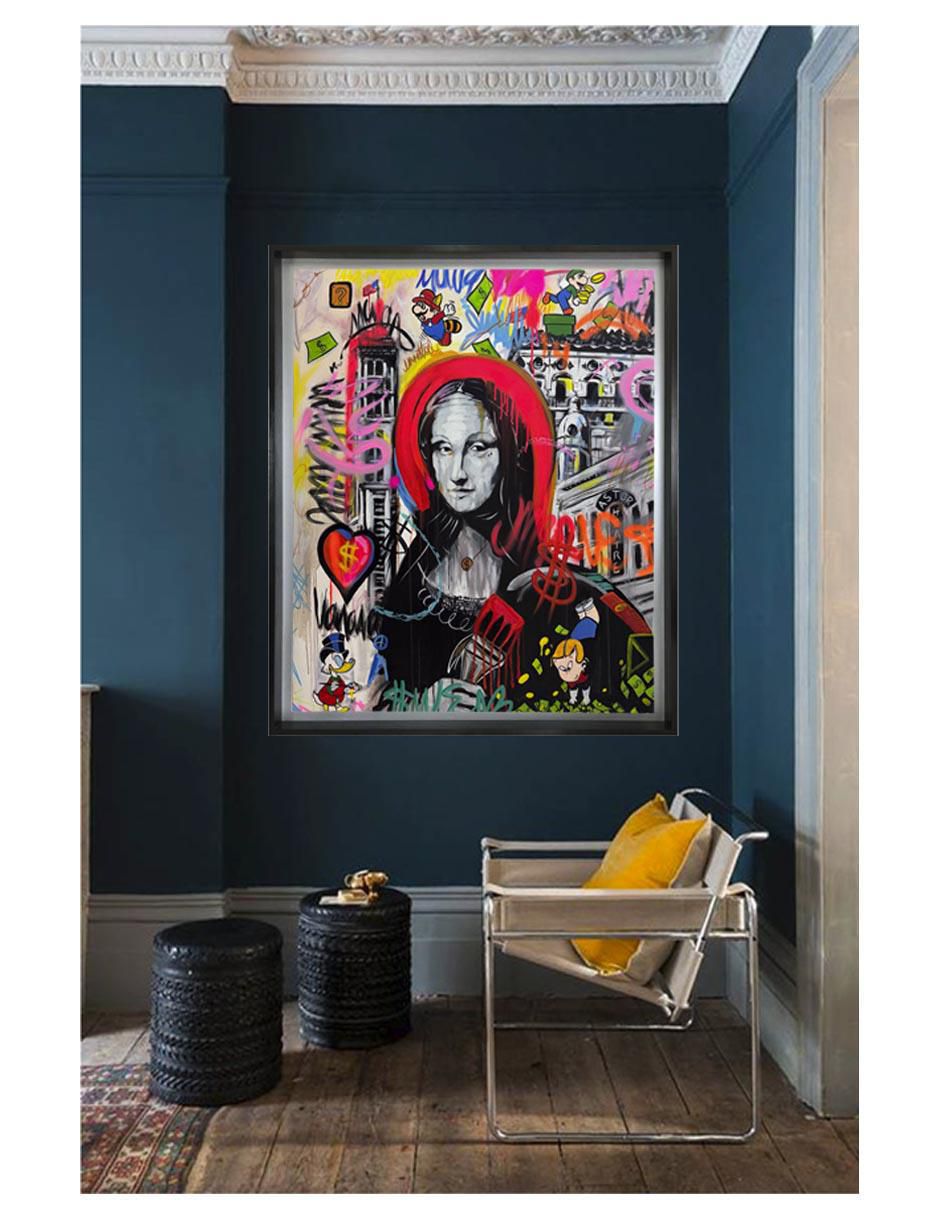 Pintura Mona técnica acrílico Mona 4