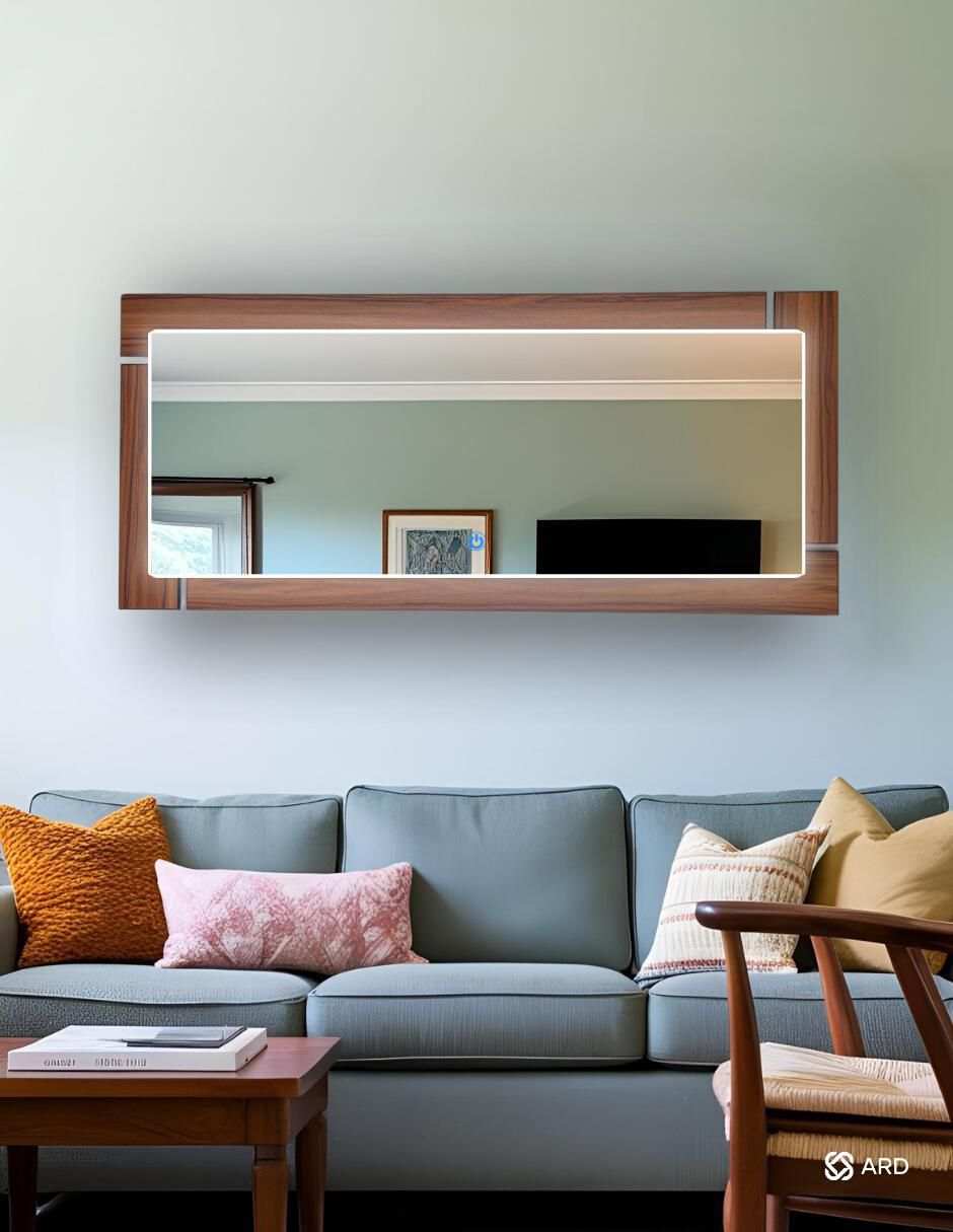 Espejo rectangular con luz led luminous oak 5
