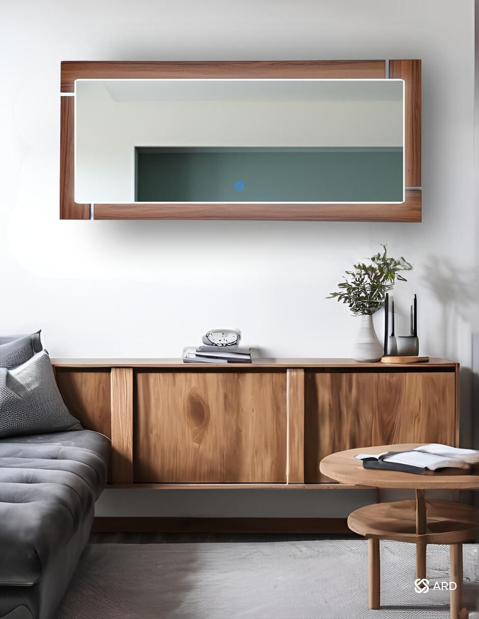 Espejo rectangular con luz led luminous oak 6