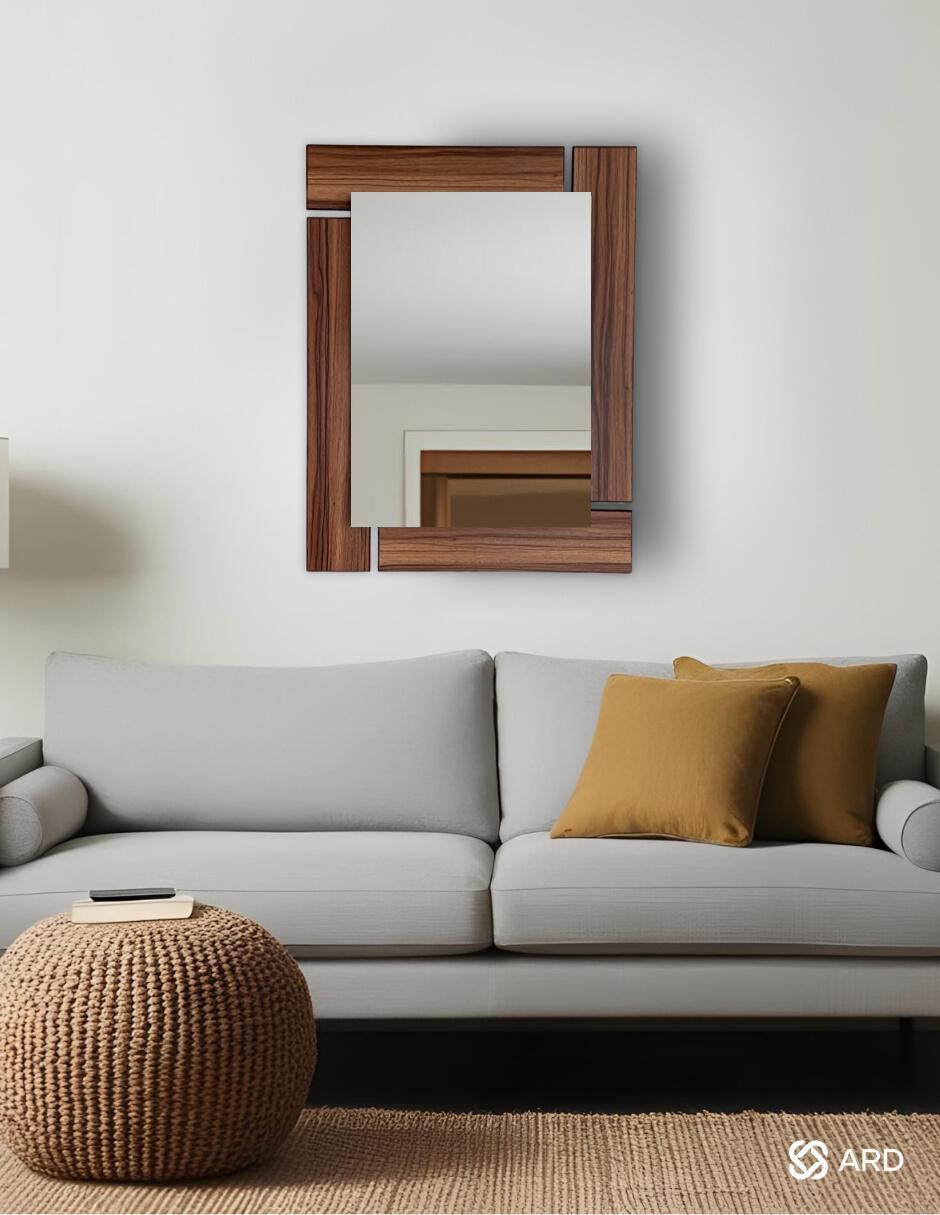 Espejo rectangular glanz oak