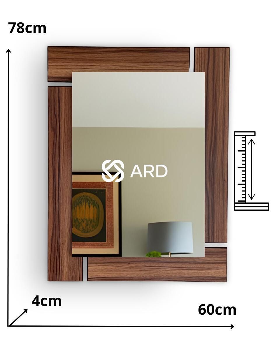 Espejo rectangular glanz oak 9
