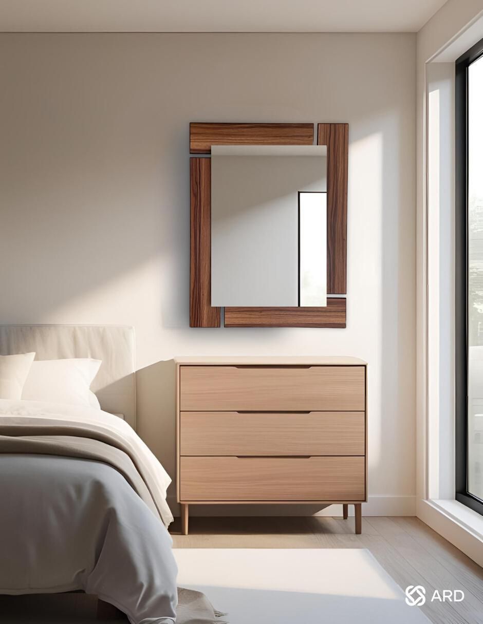 Espejo rectangular glanz oak 6