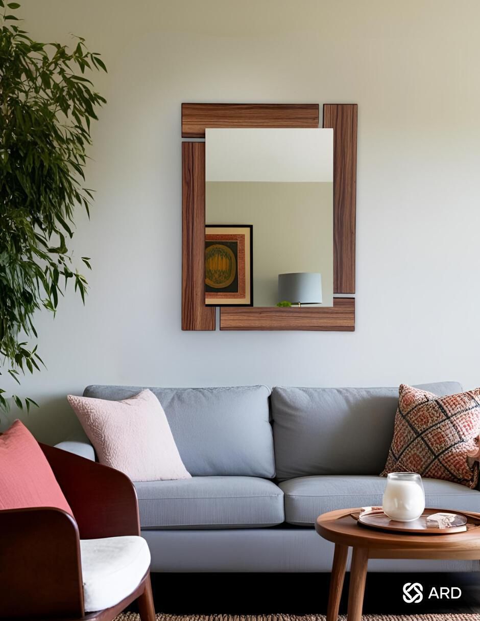 Espejo rectangular glanz oak 8