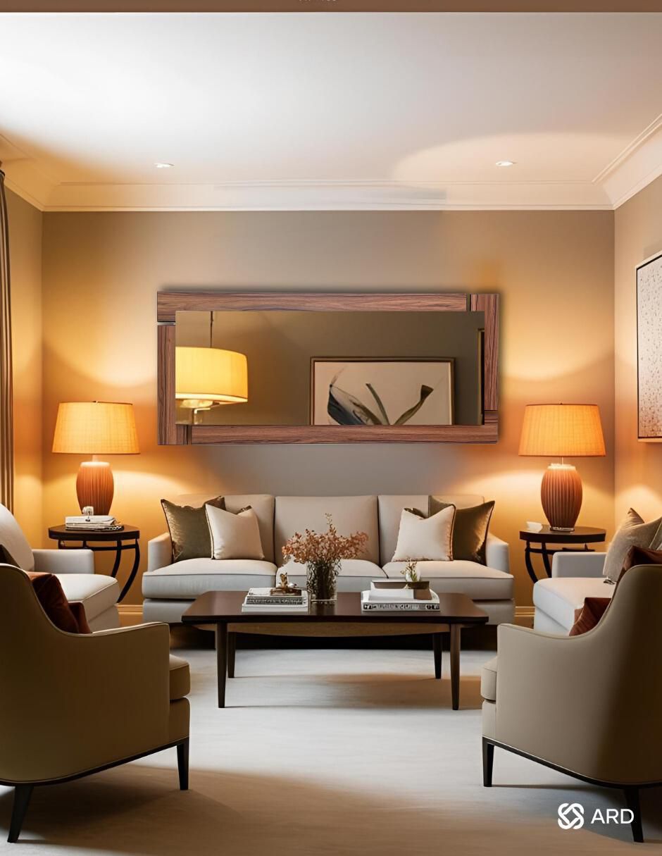 Espejo rectangular glanz oak