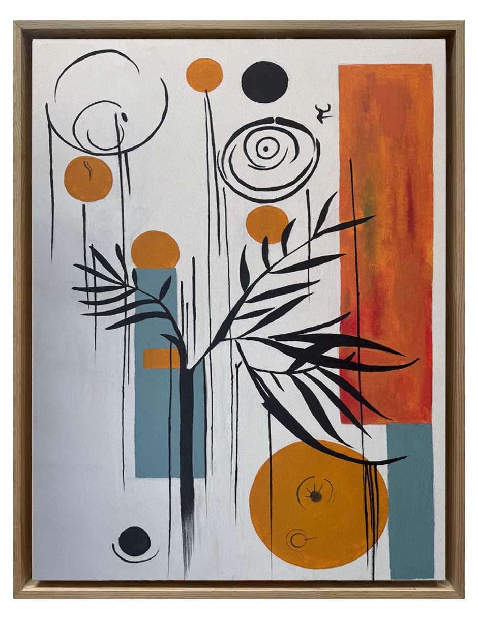 Pintura Flor De Vida técnica acrílico Abstractos