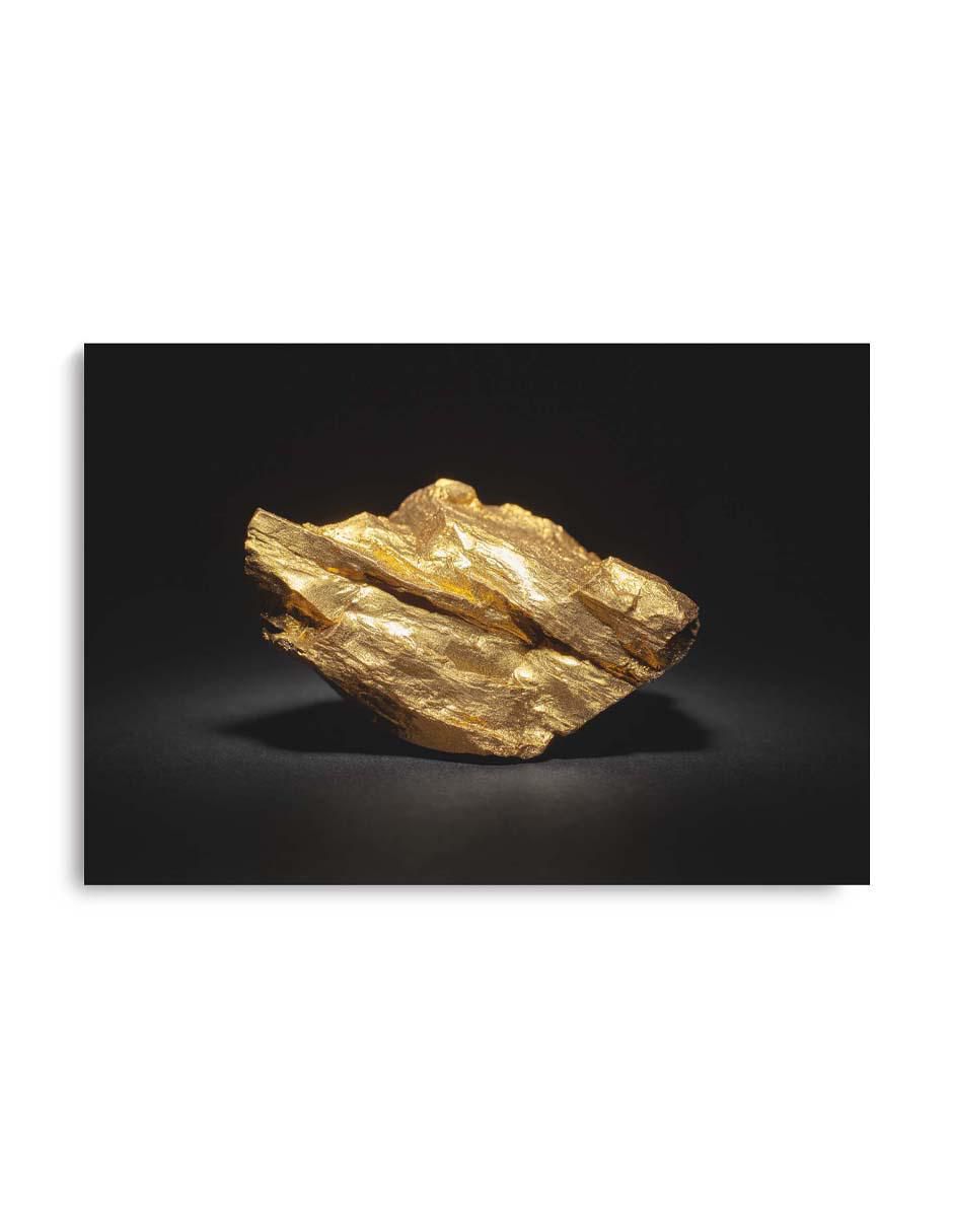 Cuadro decorativo Canvas Art Pepita de oro con barniz a registro