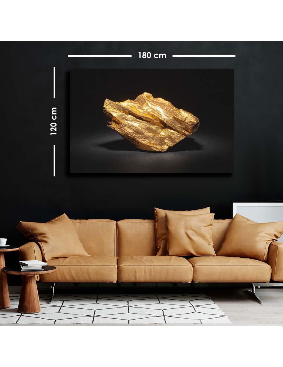 Cuadro decorativo Canvas Art Pepita de oro con barniz a registro