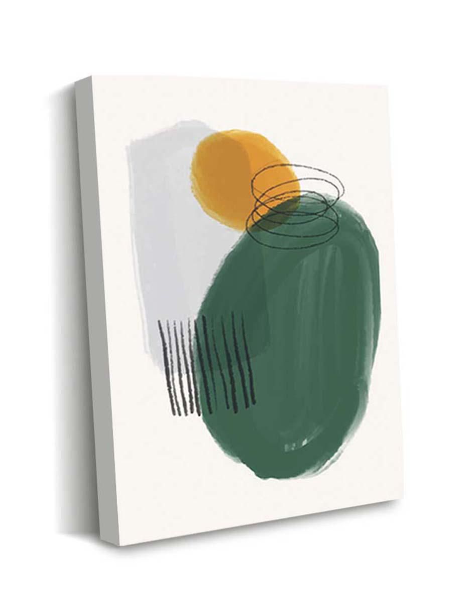 Cuadro decorativo Canvas Art Siluetas abstractas peculiares con barniz a registro