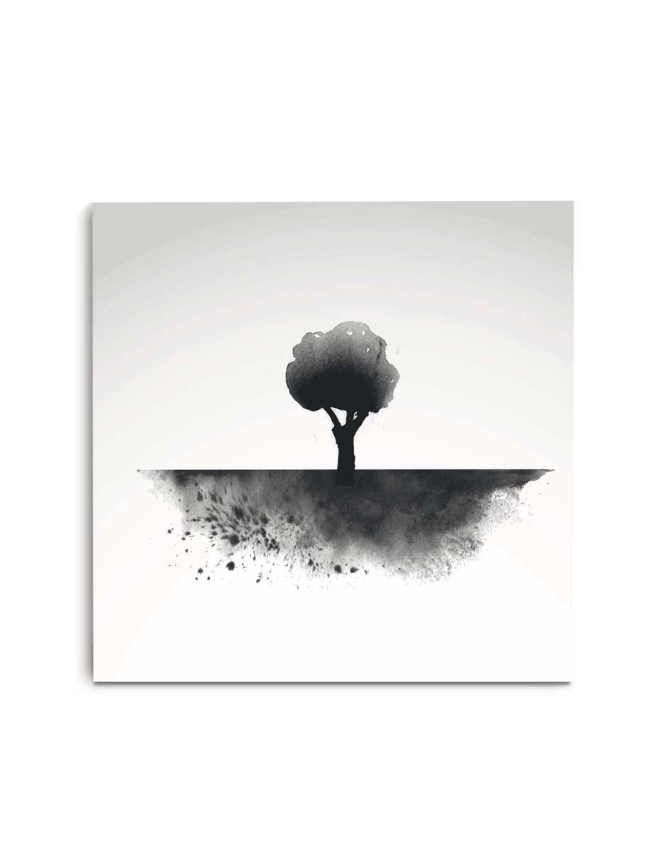 Cuadro decorativo Canvas Art Tinta natural de un árbol con barniz a registro