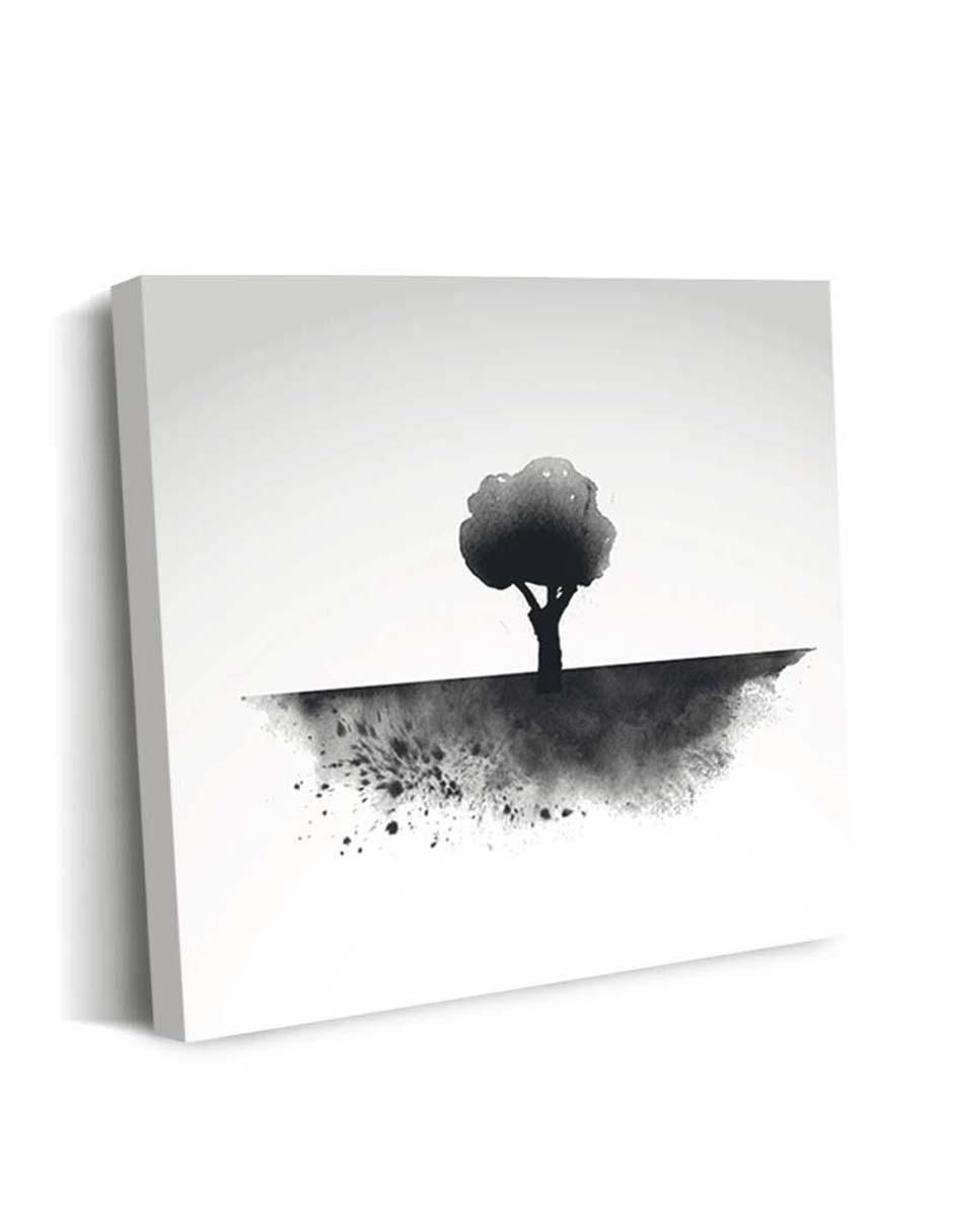 Cuadro decorativo Canvas Art Tinta natural de un árbol con barniz a registro