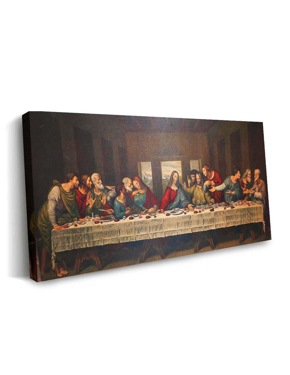Cuadro decorativo Canvas Art Última cena vintage con barniz a registro