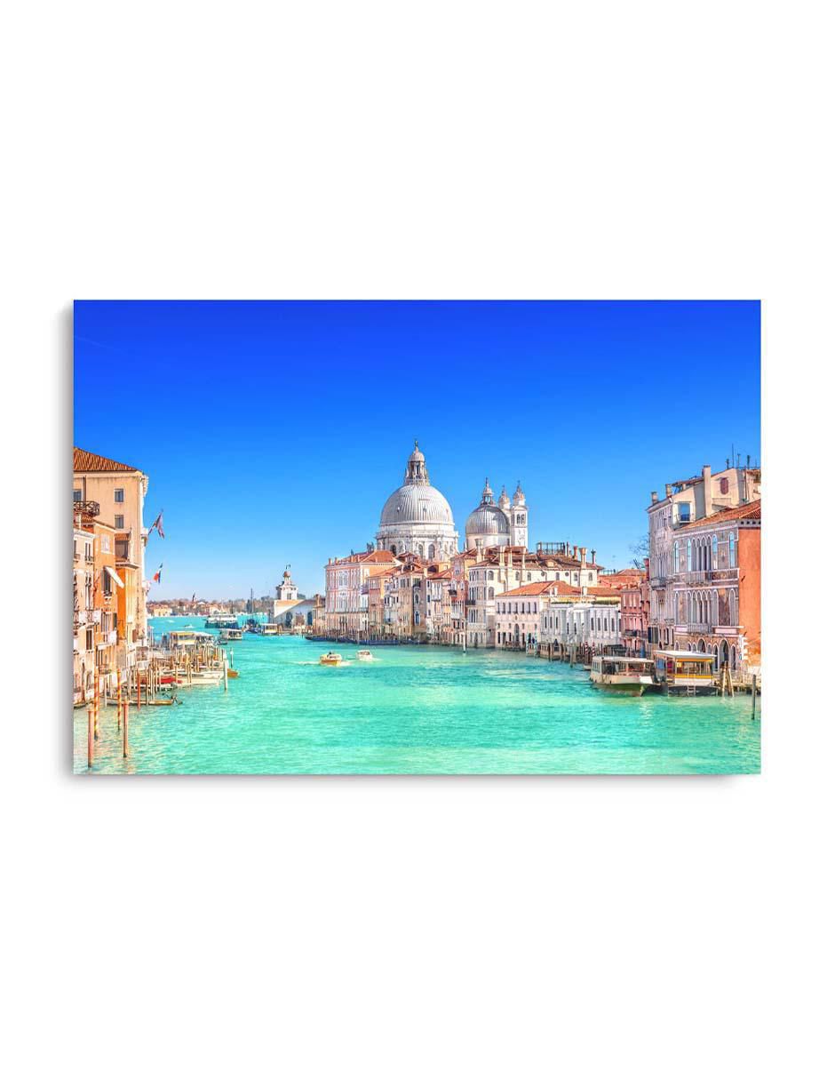 Cuadro decorativo Canvas Art Vista del gran canal de la Basílica con barniz a registro