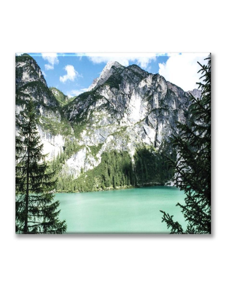 Cuadro decorativo Lago verde azul 1