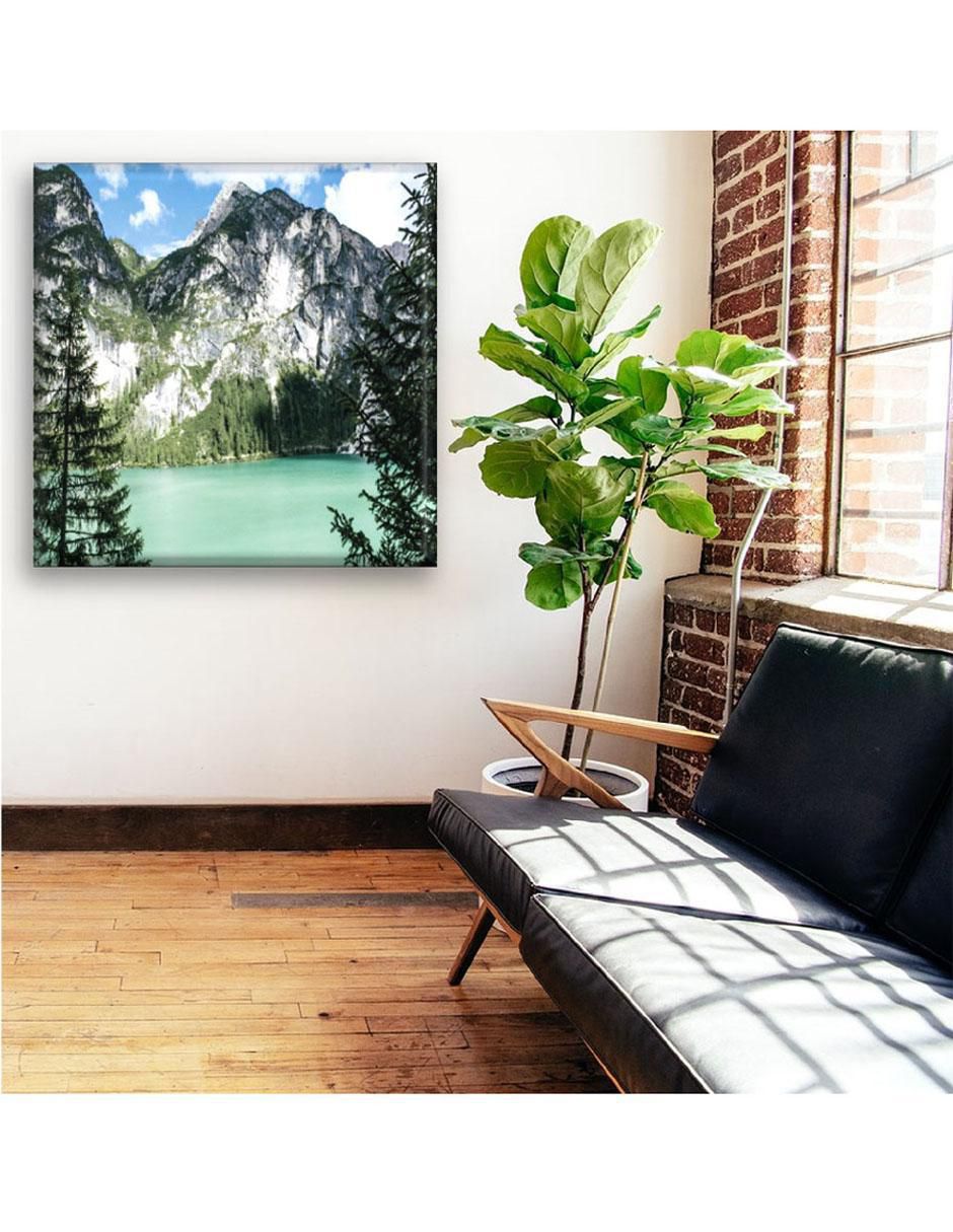 Cuadro decorativo Lago verde azul 6