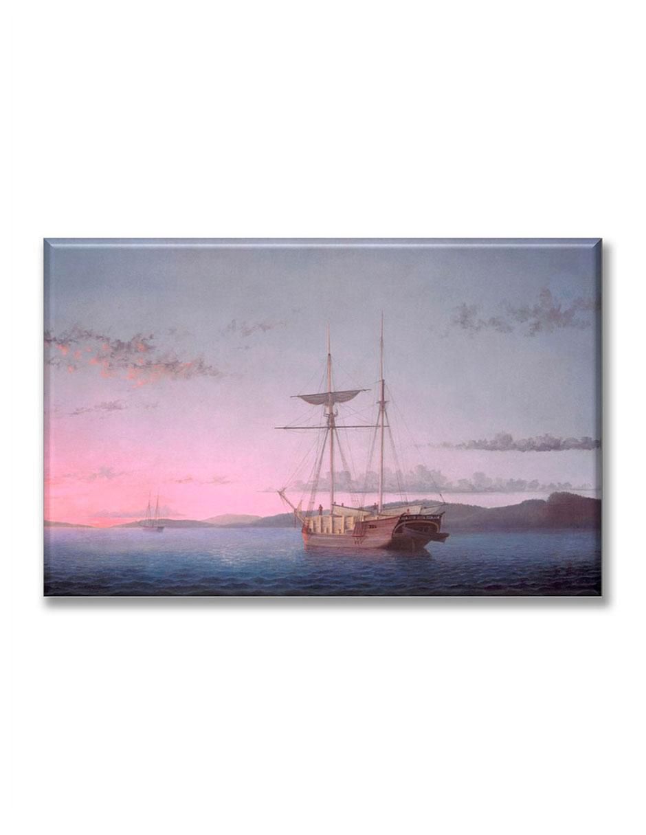 Cuadro decorativo Lumber schooners en la noche en penobscot bay 1