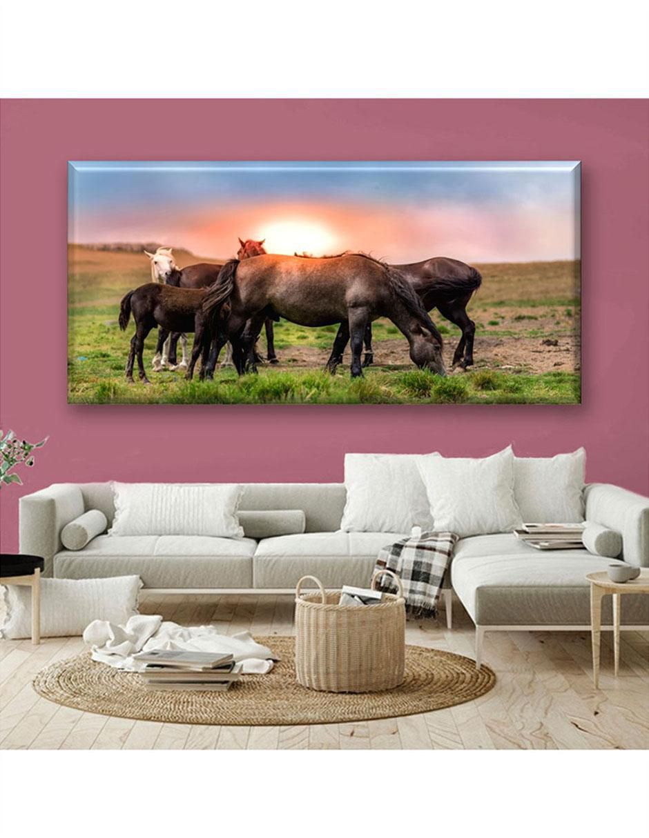 Cuadro decorativo Caballos al atardecer 6