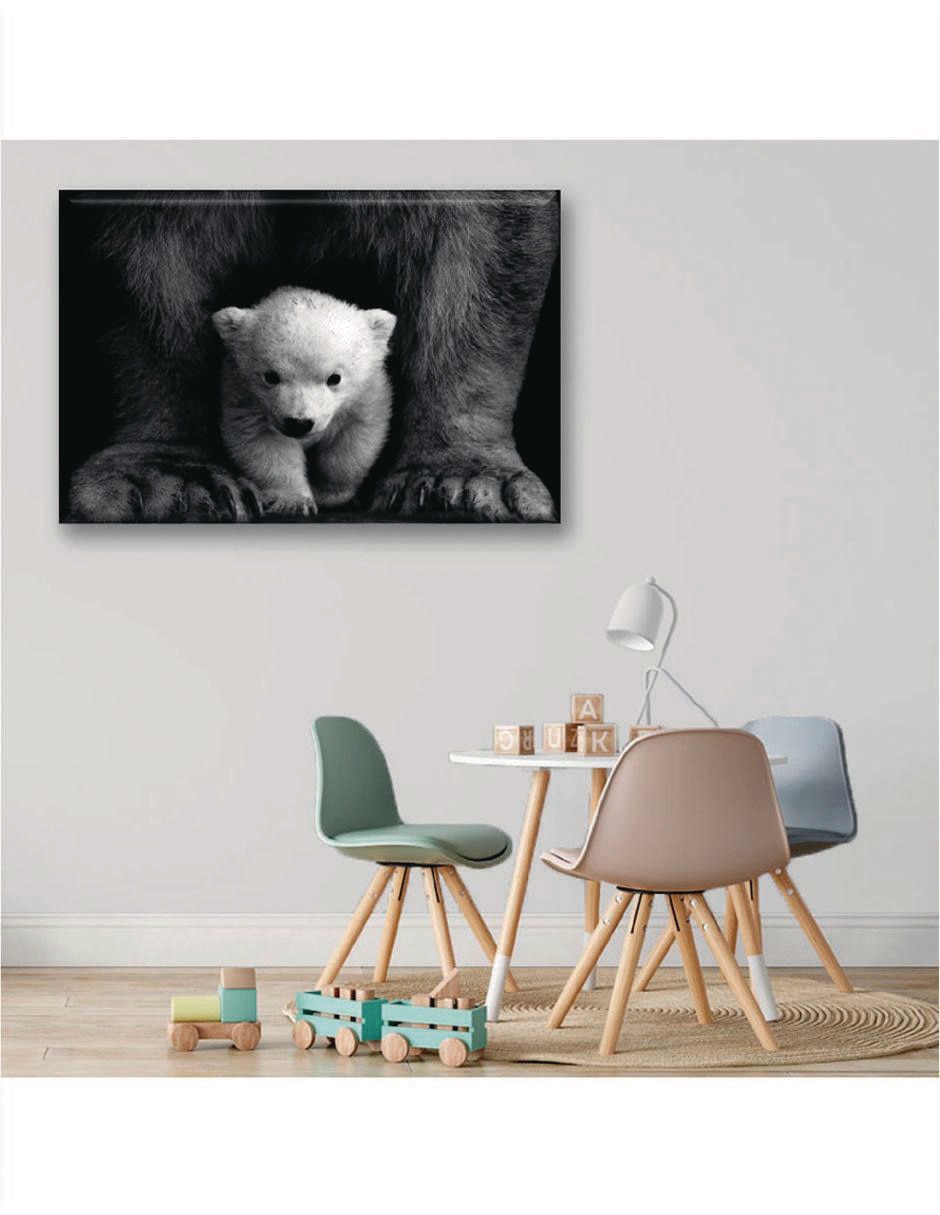 Cuadro decorativo Industria Grafica Ciento 23 Oso polar bebé