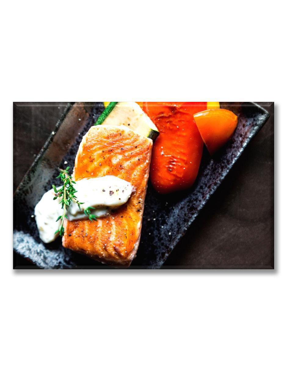 Cuadro decorativo Platillo de salmón 1
