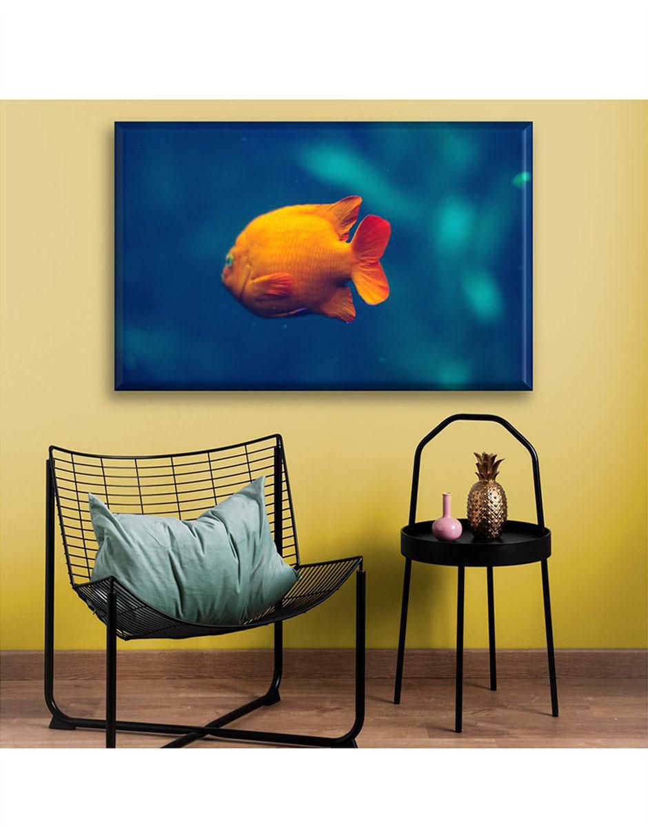 Cuadro decorativo Industria Grafica Ciento 23 Pez amarillo