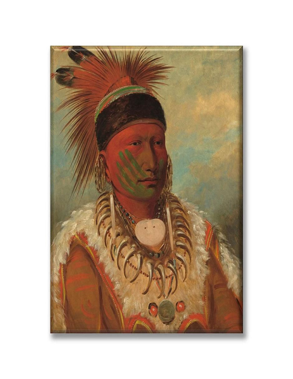 Cuadro decorativo Industria Grafica Ciento 23 La nube blanca, Jefe de los Iowas