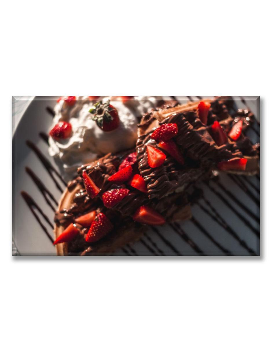 Cuadro decorativo Waffles con chocolate