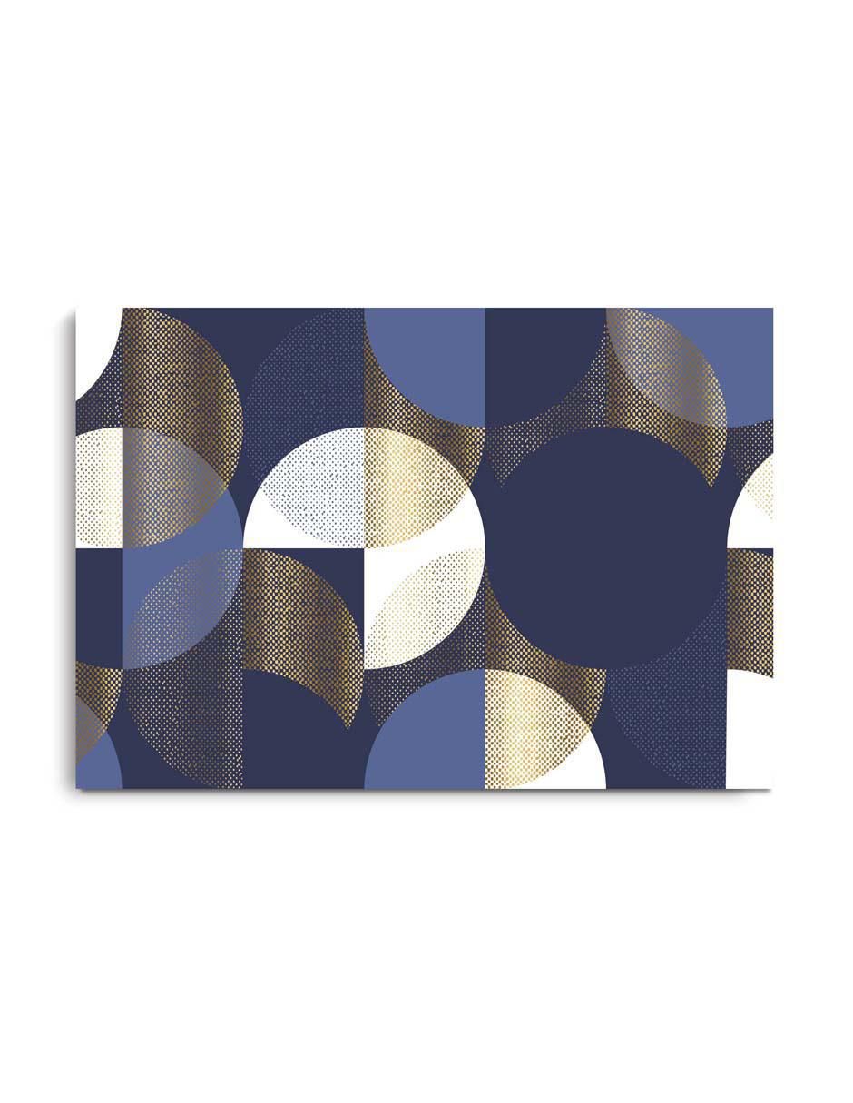 Cuadro decorativo Canvas Art Abstracto geométrico de lujo con barniz a registro