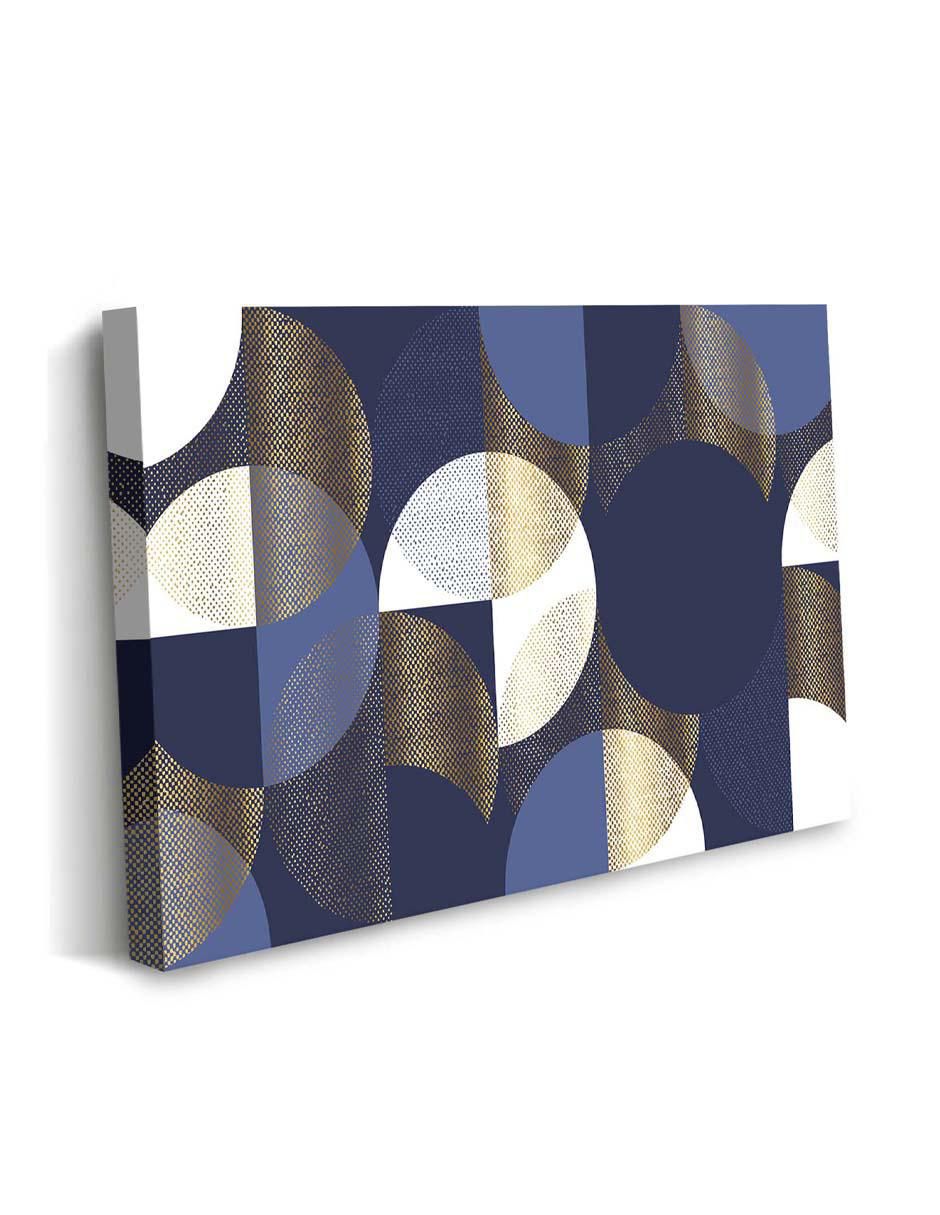 Cuadro decorativo Canvas Art Abstracto geométrico de lujo con barniz a registro