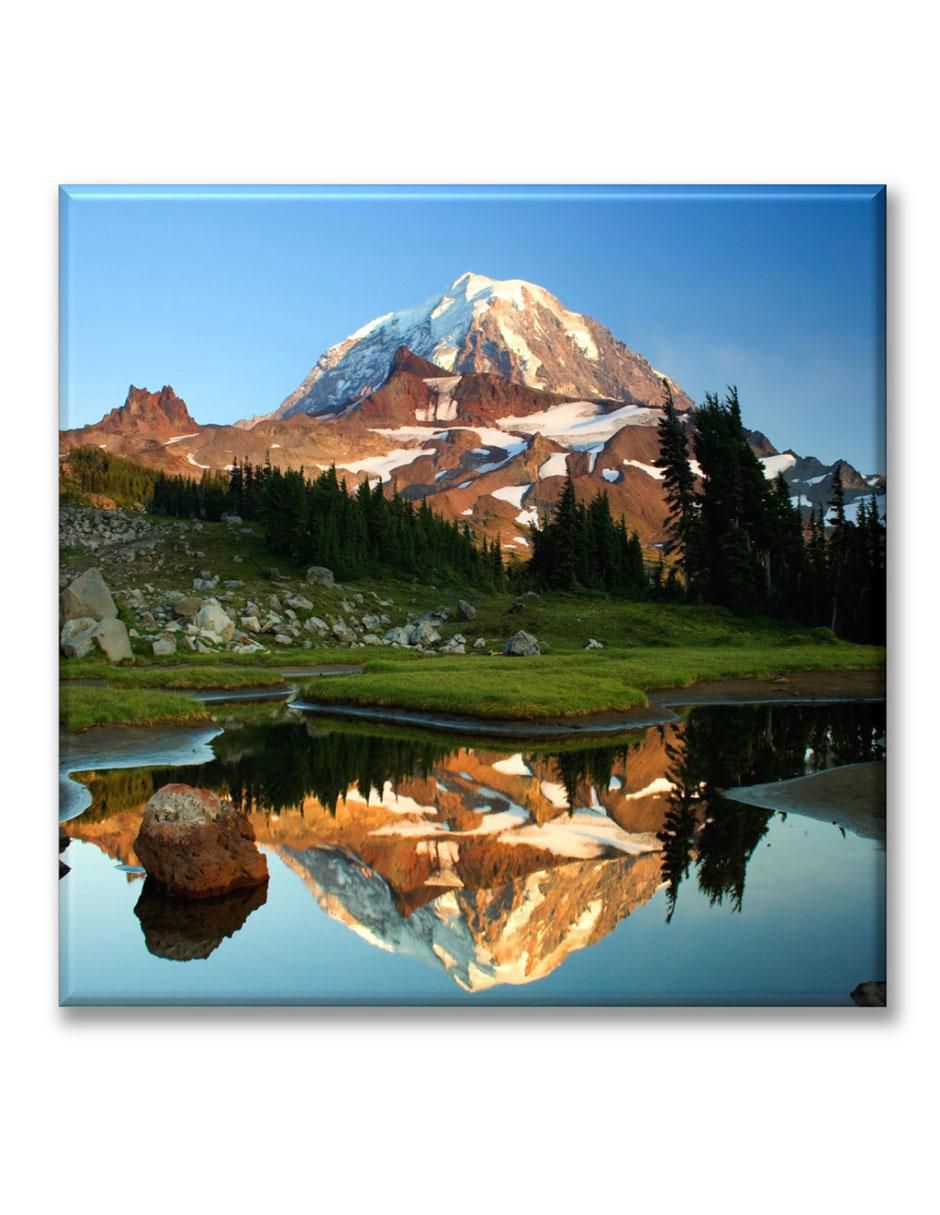 Cuadro decorativo Industria Grafica Ciento 23 Montaña con nieve en el verano
