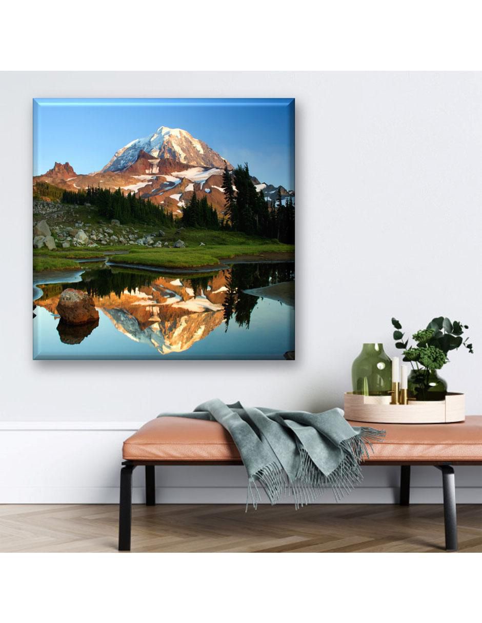 Cuadro decorativo Industria Grafica Ciento 23 Montaña con nieve en el verano