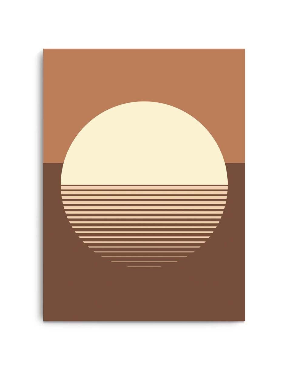 Cuadro decorativo Canvas Art Abstracto sol renaciente con barniz a registro