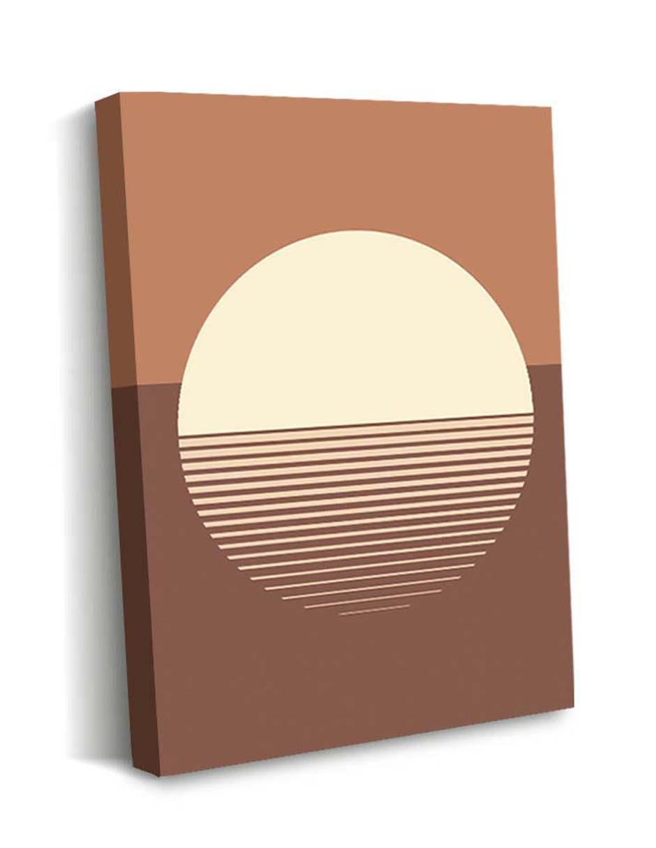 Cuadro decorativo Canvas Art Abstracto sol renaciente con barniz a registro