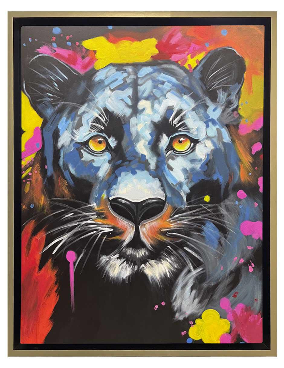 Pintura Retrato Vibrante Del Reino Salvaje técnica acrílico Animalart Pintura Retrato Vibrante Del Reino Salvaje técnica acrílico Animalart