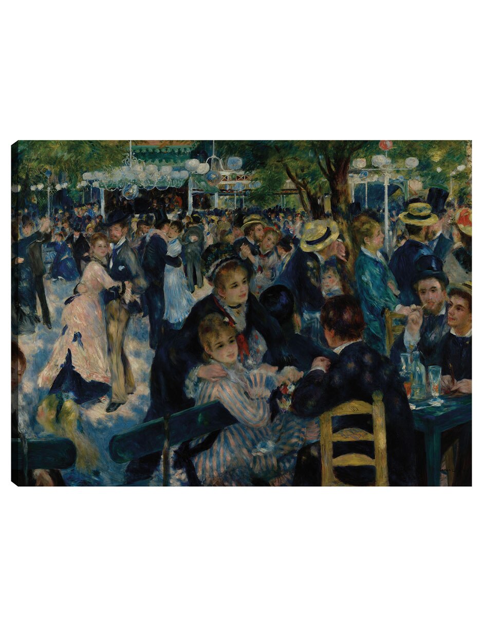 Cuadro decorativo Danza En Le Moulin De La Galette (1876) Ii técnica mixta Danza
