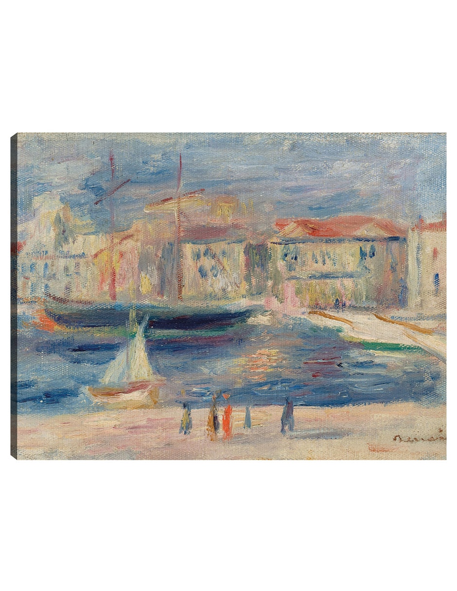 Cuadro decorativo El Puerto De Saint-Tropez técnica mixta Inspiración Cuadro decorativo El Puerto De Saint-Tropez técnica mixta Inspiración