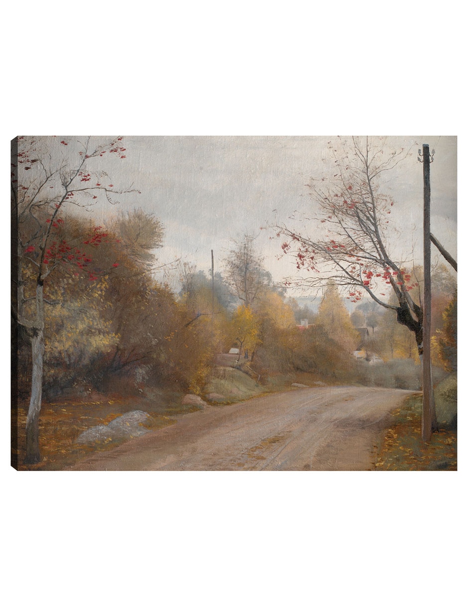 Cuadro decorativo La Carretera De Mogenstrup, Zelanda. Otoño (1888) técnica mixta Caminos Cuadro decorativo La Carretera De Mogenstrup, Zelanda. Otoño (1888) técnica mixta Caminos