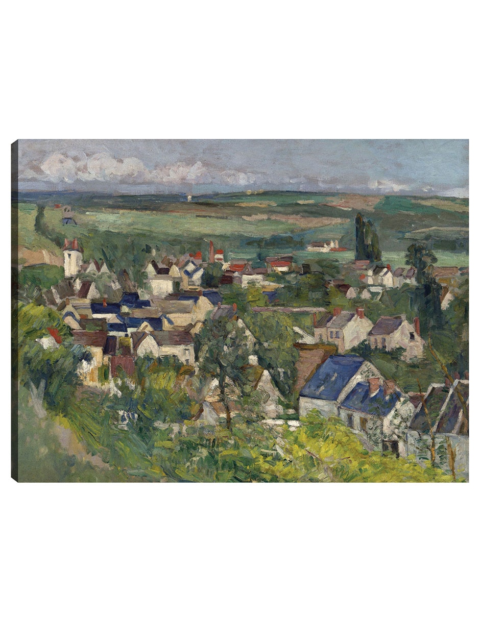 Cuadro decorativo Auvers, Vista Panorámica (1873) técnica mixta Campos Cuadro decorativo Auvers, Vista Panorámica (1873) técnica mixta Campos